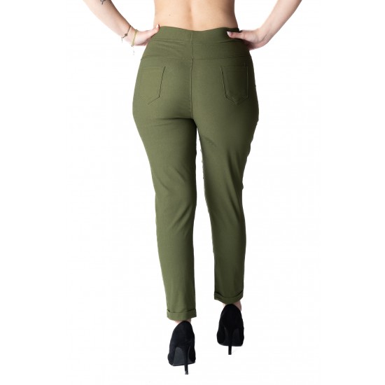 Pantaloni Adeline Dama Masura Mare,Kaki